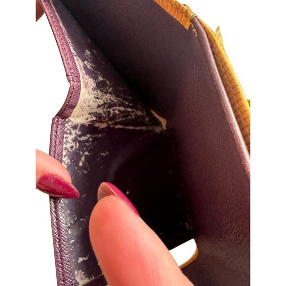 LOUIS VUITTON Yellow Epi Leather Snap Wallet - Picture 6 of 8